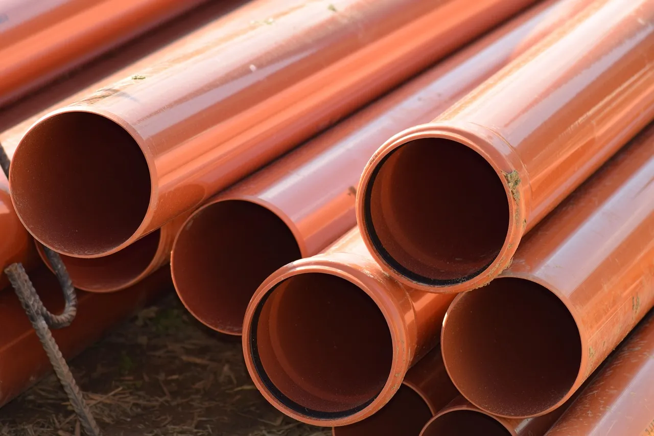 Sewer line piping prepared for camera inspection